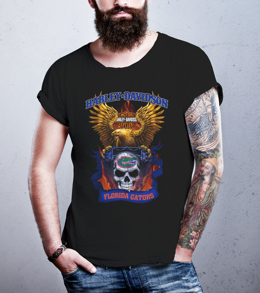 Harley Davidson Motor Cycles Florida Gators T-Shirt