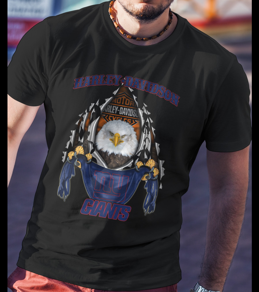 Harley Davidson Motorcycles Ny Giants T-Shirt