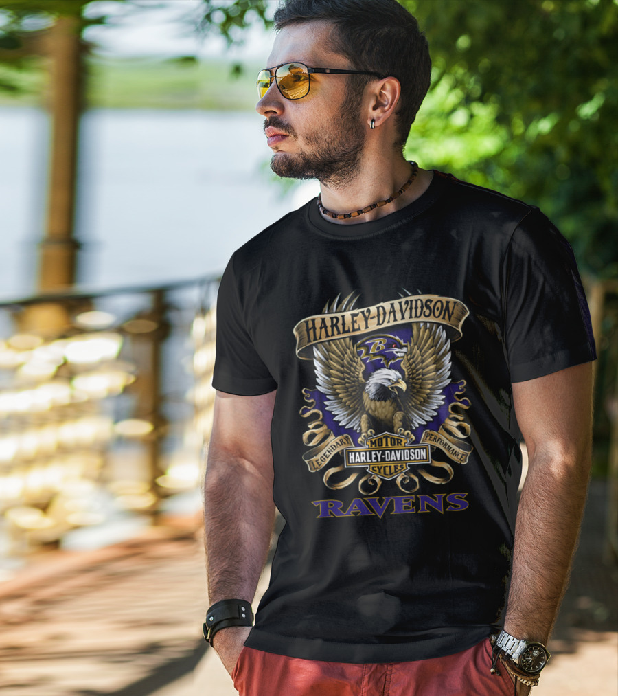 Harley Davidson Baltimore Ravens Legendary Performance T-Shirt