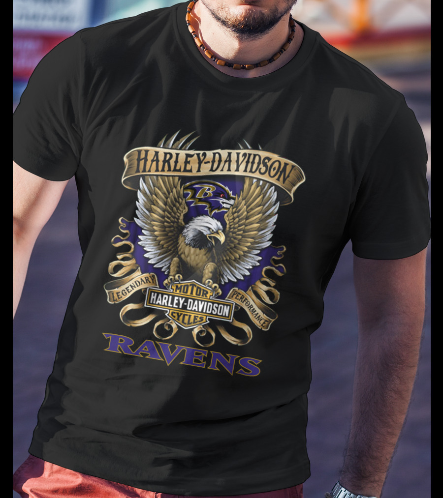 Harley Davidson Baltimore Ravens Legendary Performance T-Shirt