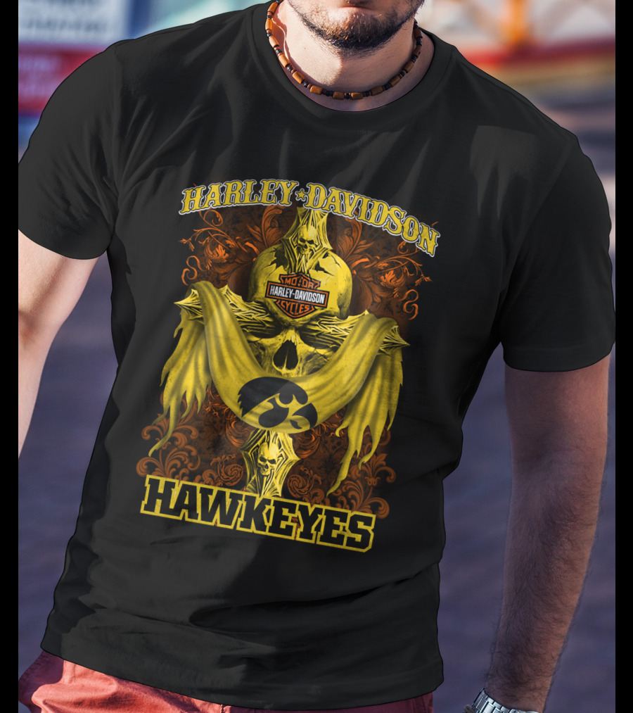 Harley Davidson Motorcycles Hawkeyes T-Shirt