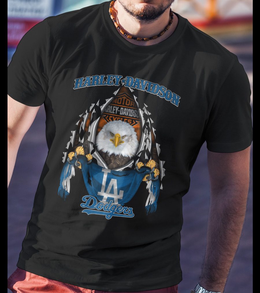 Harley Davidson La Dodgers Eagle T-Shirt