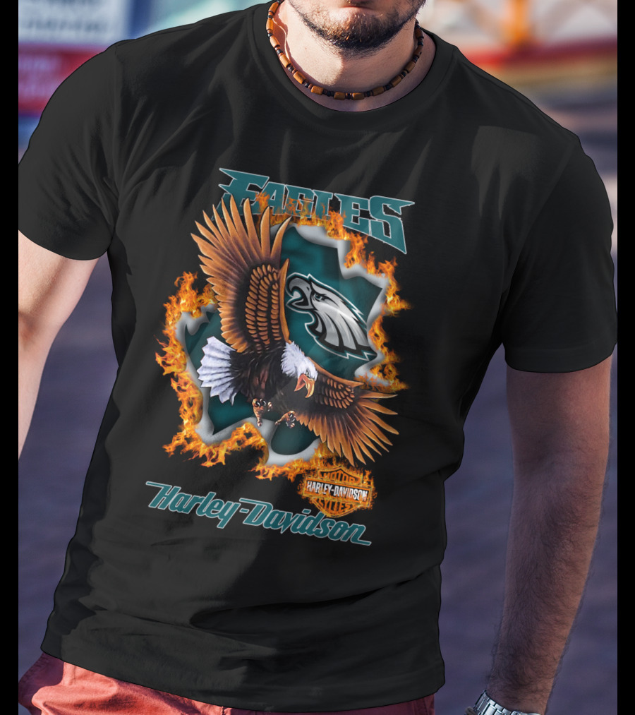 Eagles Harley Davidson Philadelphia Nfl 84 T-Shirt
