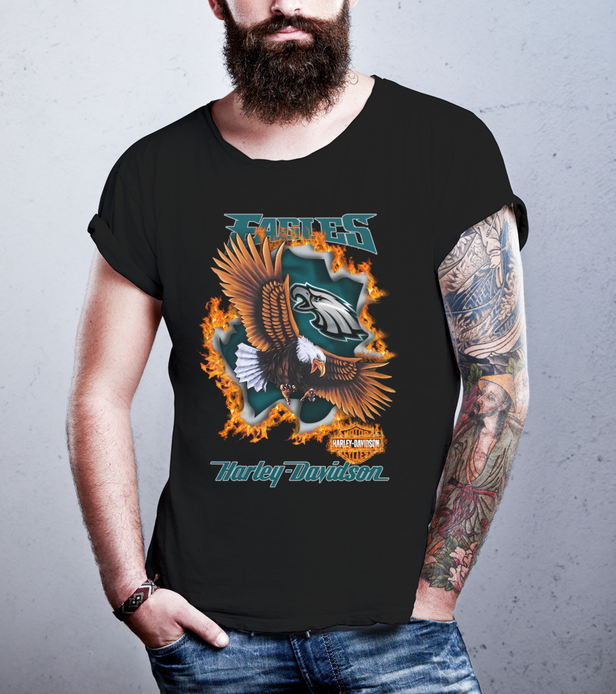Eagles Harley Davidson Philadelphia Nfl 84 T-Shirt