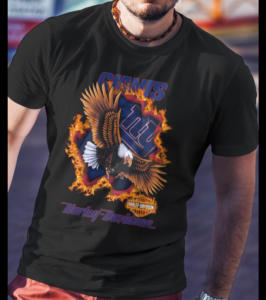 Giants Harley Davidson New York Giants Nfl 84 T-Shirt