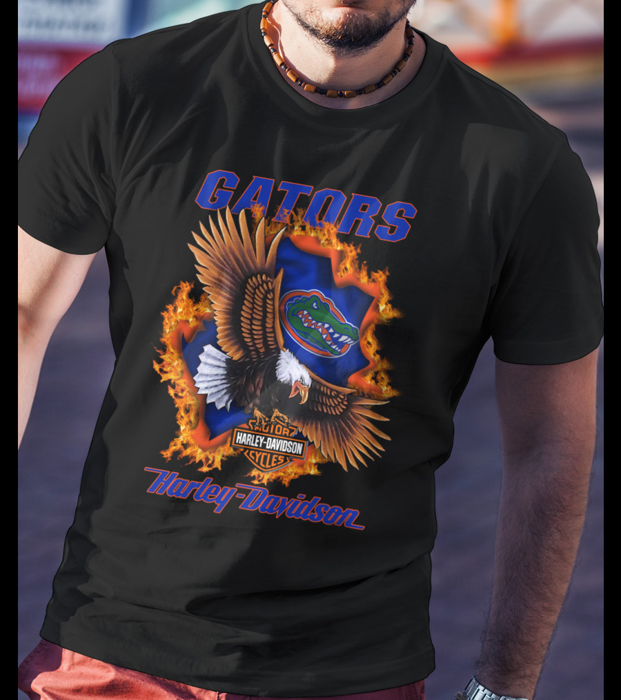 Gators Harley Davidson Florida Ncaa Cycles 04.08 T-Shirt