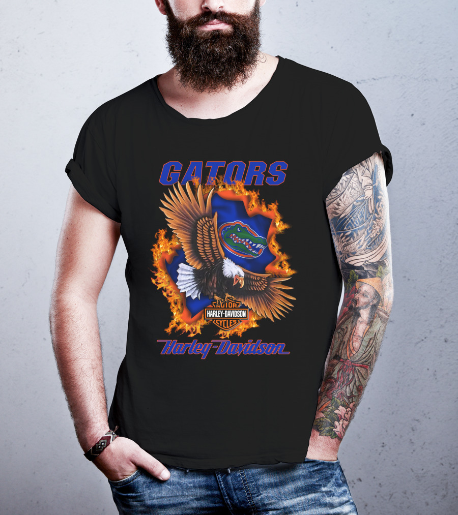 Gators Harley Davidson Florida Ncaa Cycles 04.08 T-Shirt