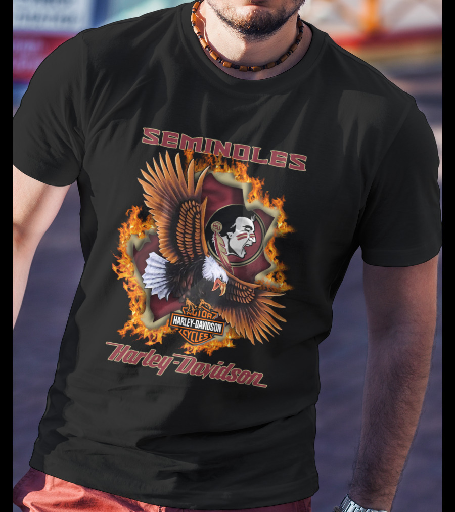 Seminoles Harley Davidson Cycles Florida State Ncaa 04.08 T-Shirt