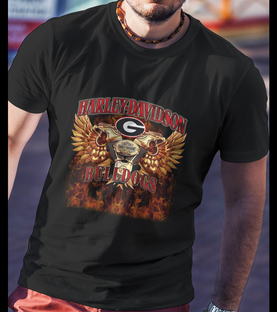 Harley Davidson Georgia Bulldogs T-Shirt