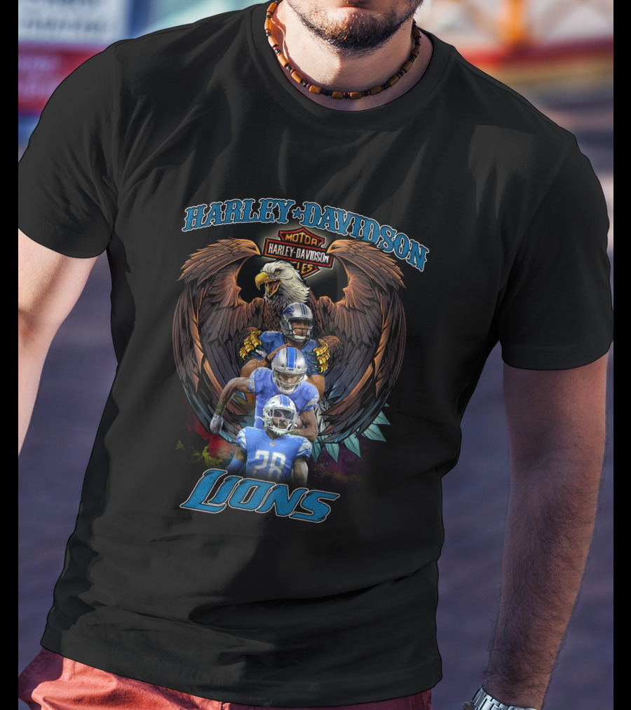 Harley Davidson Motor Lions Hd208 Detroit T-Shirt