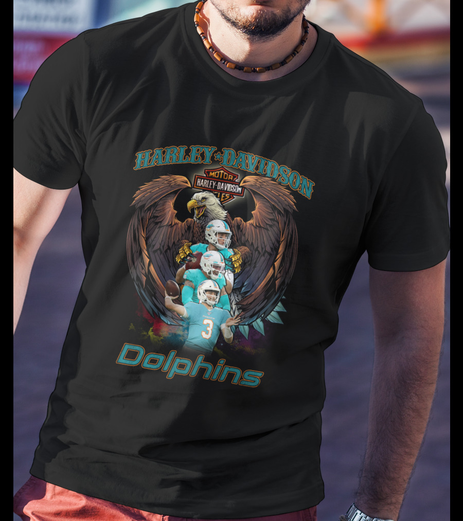 Harley Davidson Motor Dolphins T-Shirt