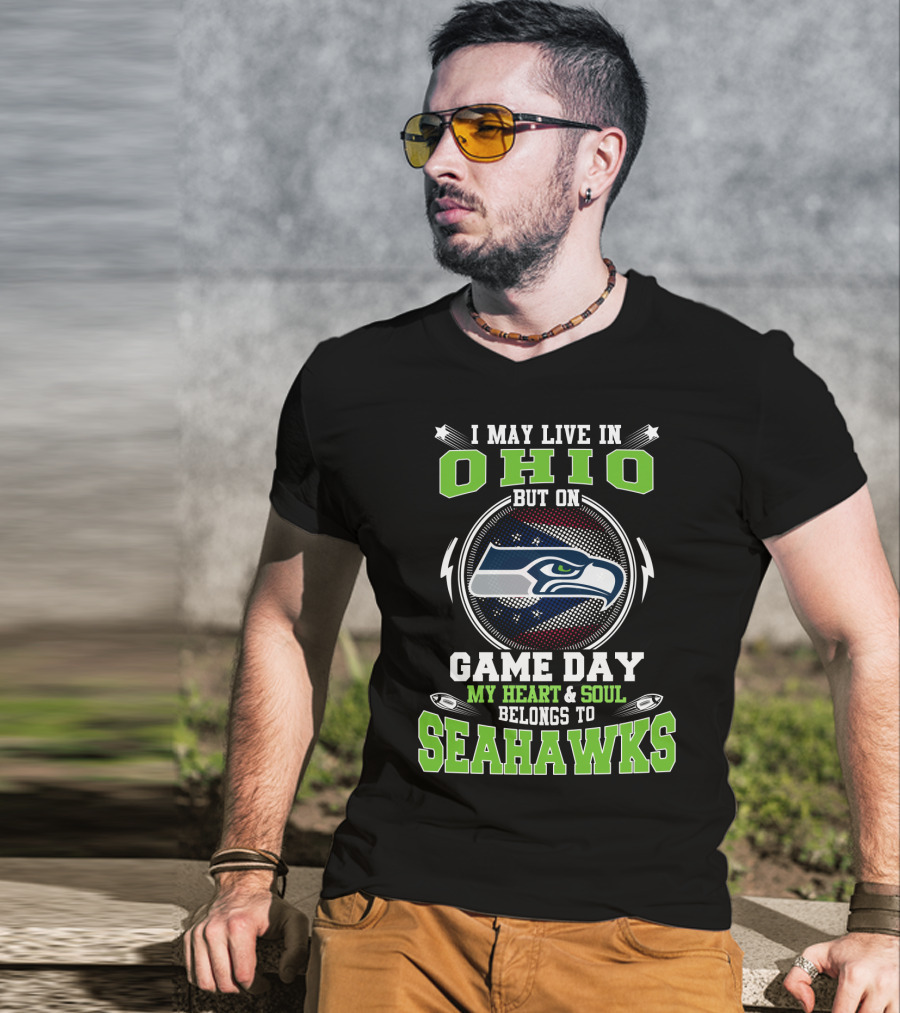 Ohio Resident Game Day Heart And Soul For Seahawks T-Shirt