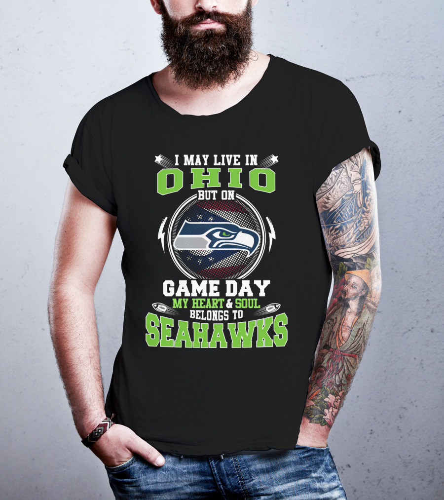 Ohio Resident Game Day Heart And Soul For Seahawks T-Shirt