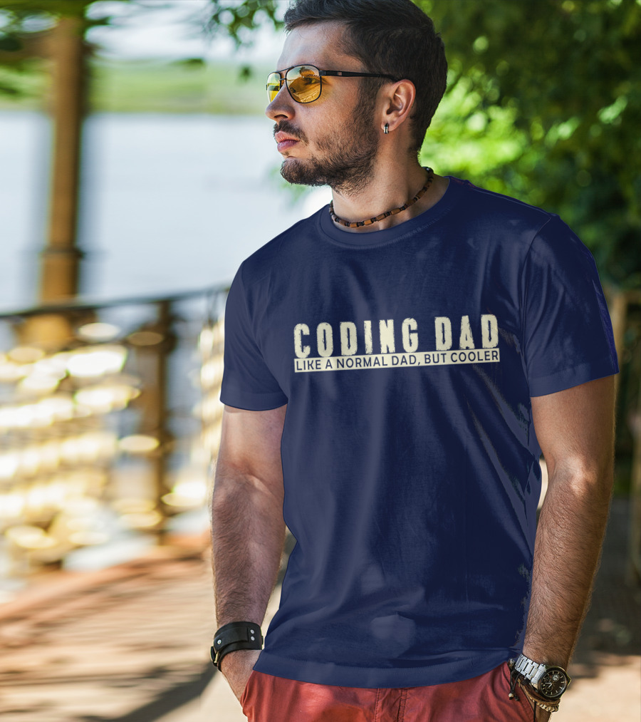 Coding Dad Like A Normal Dad But Cooler T-Shirt