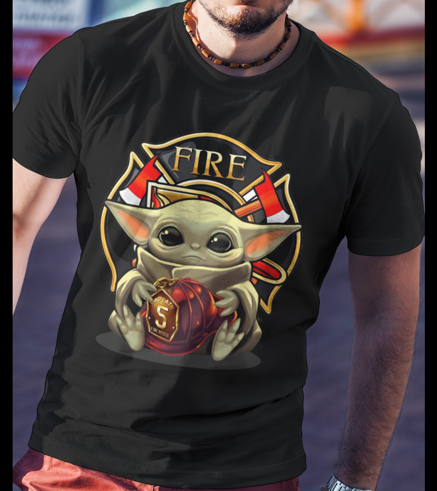 Firefighter Squad Yoda Captain 5 T-Shirt