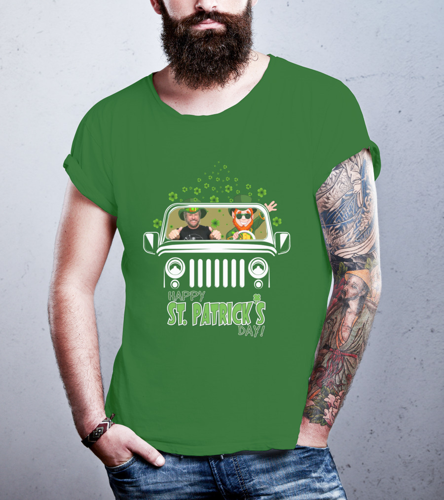 Happy St. Patrick's Day Jeep Ride With Sammy Hagar And Leprechaun T-Shirt