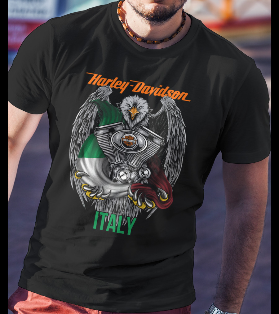 Harley Davidson Italy Eagle Engine T-Shirt