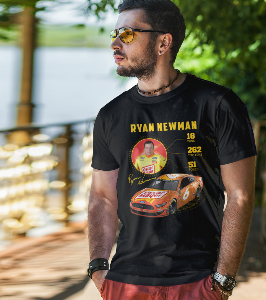 Ryan Newman Oscar Mayer Nascar 6 Wins 18 Top Tens 262 Poles T-Shirt