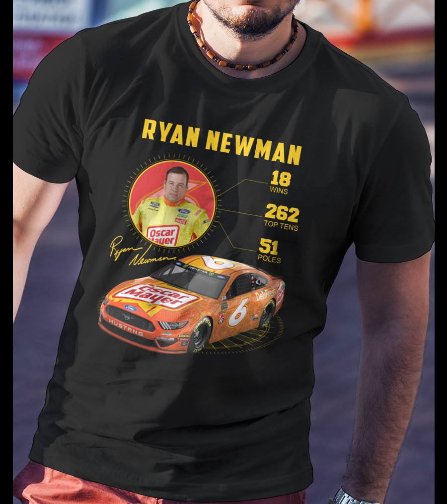 Ryan Newman Oscar Mayer Nascar 6 Wins 18 Top Tens 262 Poles T-Shirt