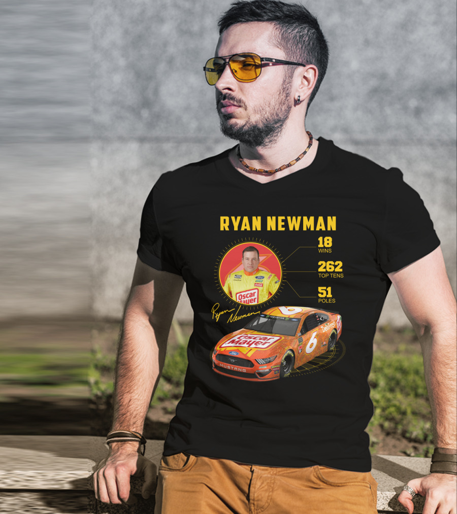 Ryan Newman Oscar Mayer Nascar 6 Wins 18 Top Tens 262 Poles T-Shirt