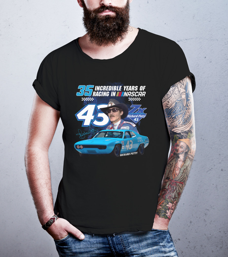 Incredible Years Of Racing In Nascar Richard Petty T-Shirt