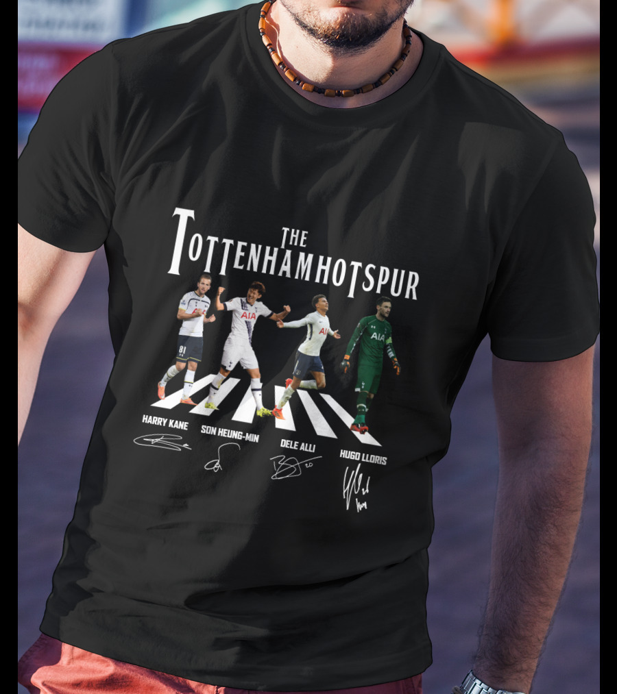 The Tottenham Hotspur Harry Kane Son Heung-Min Dele Alli Hugo Lloris Abbey Road T-Shirt