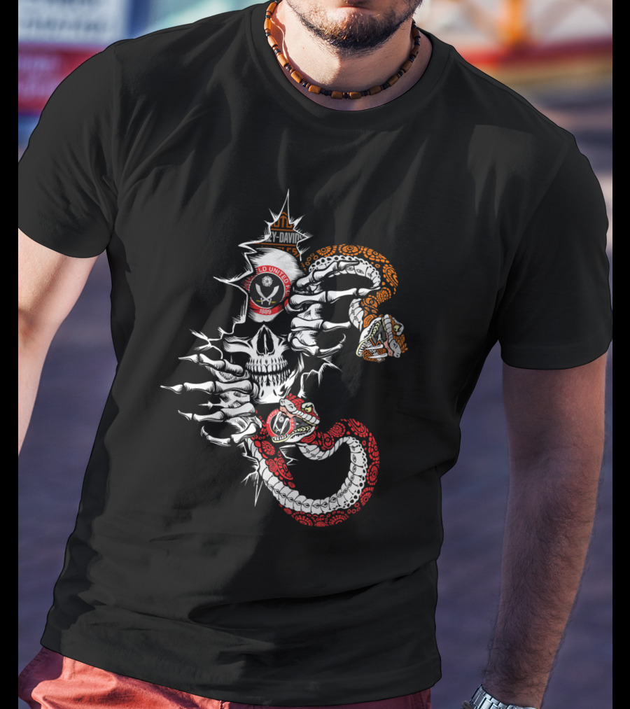 Su Bandidos United Mc 1966 Skull Snake T-Shirt