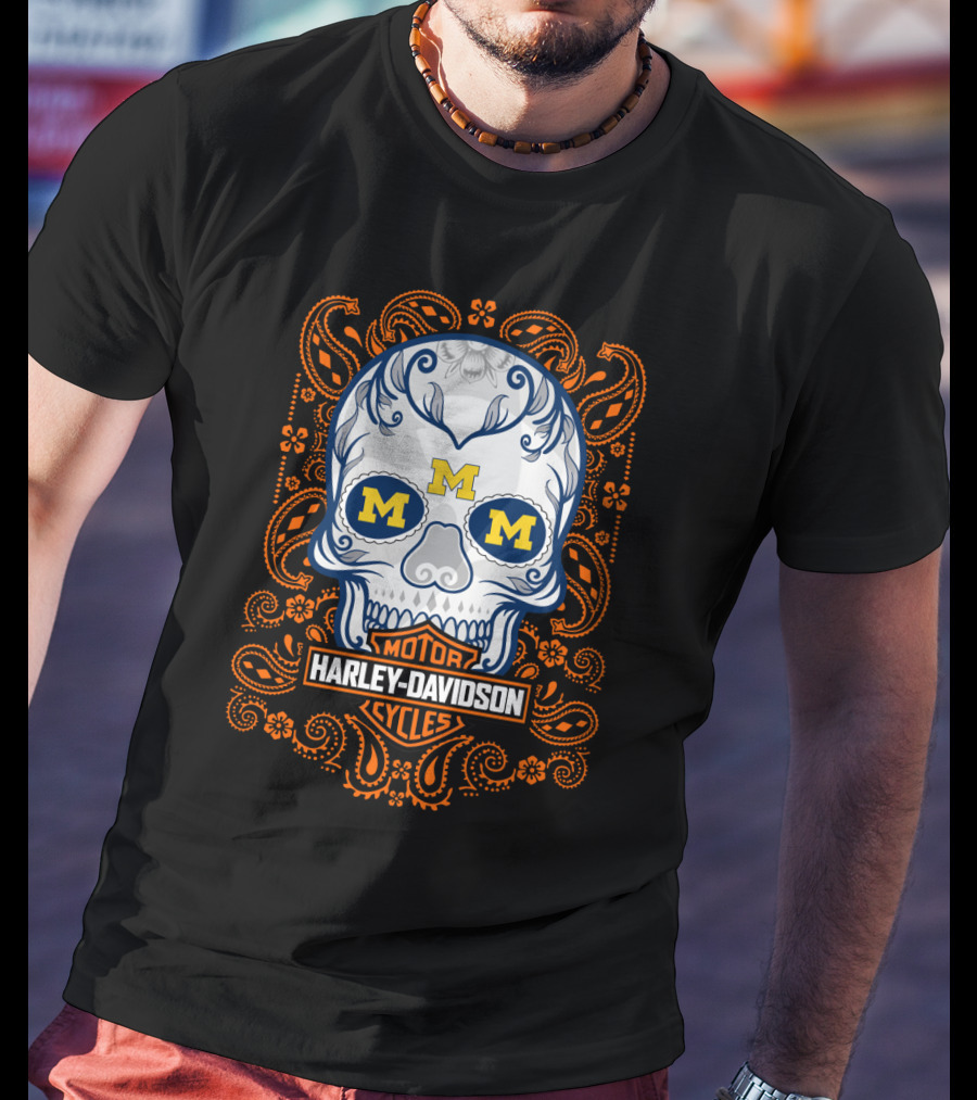 Harley Davidson Cycles Skull M M T-Shirt