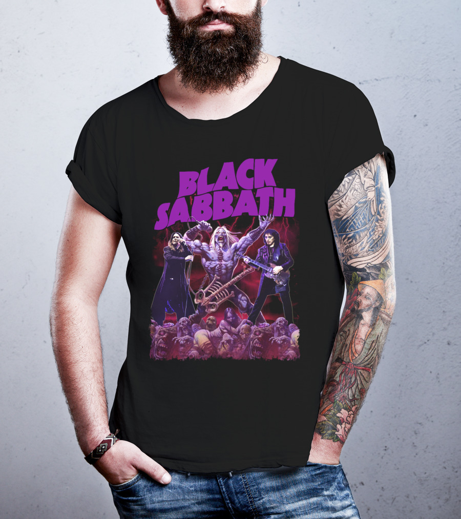Black Sabbath Zombie Warrior Concert T-Shirt