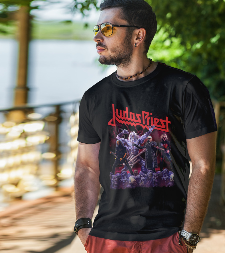 Judas Priest Band Members And Monsters T-Shirt