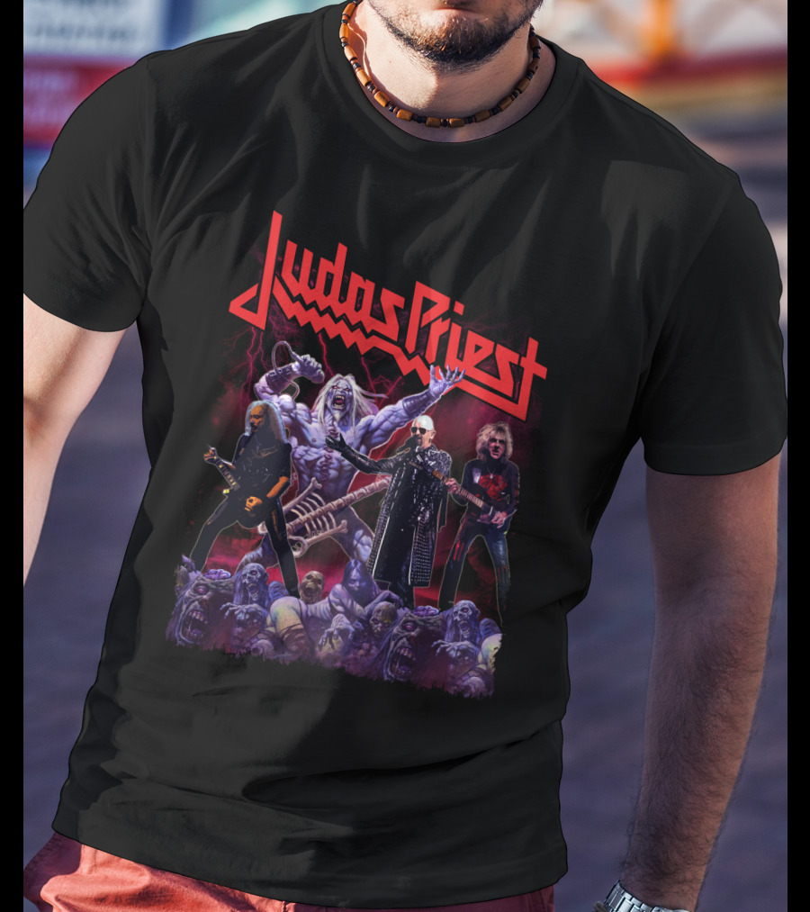 Judas Priest Band Members And Monsters T-Shirt
