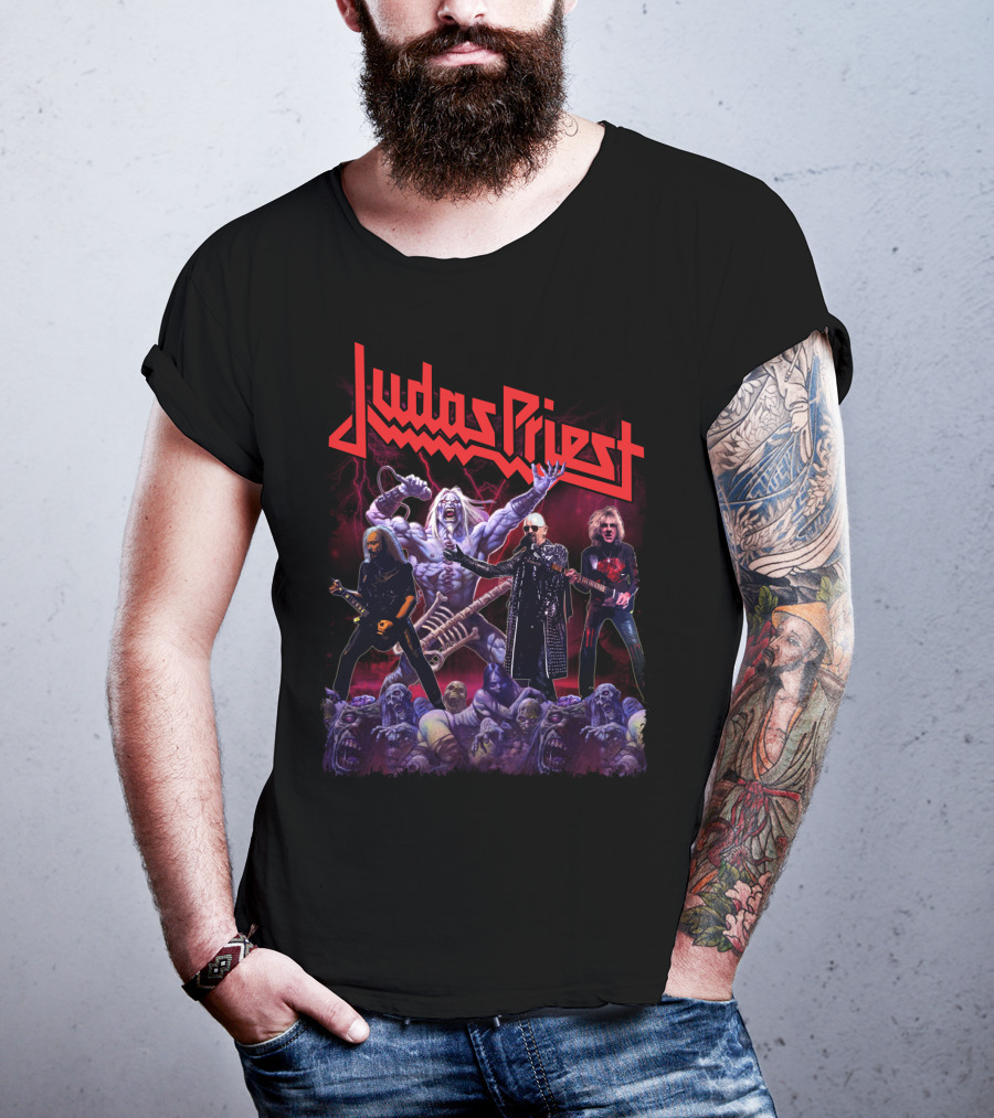Judas Priest Band Members And Monsters T-Shirt