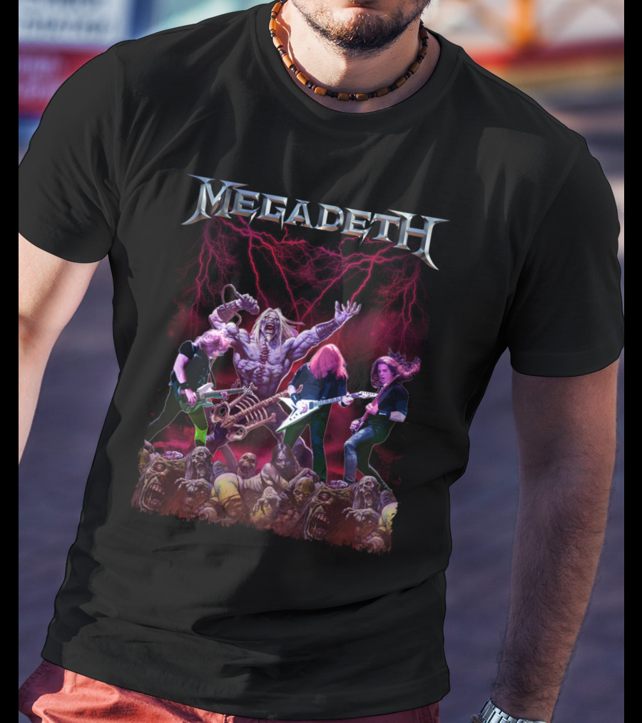 Megadeth Zombie Apocalypse Heavy Metal Concert T-Shirt