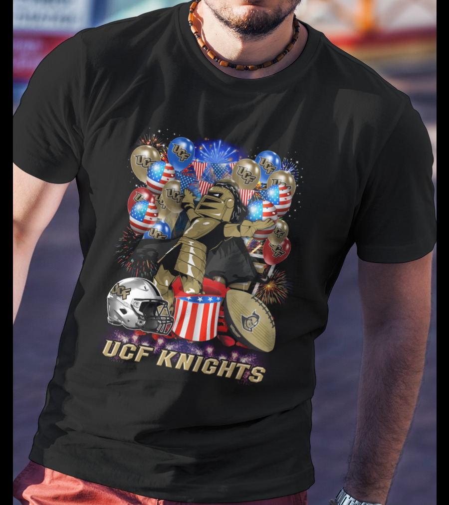 Ucf Knights Ncaa2 137 Fireworks Celebration T-Shirt