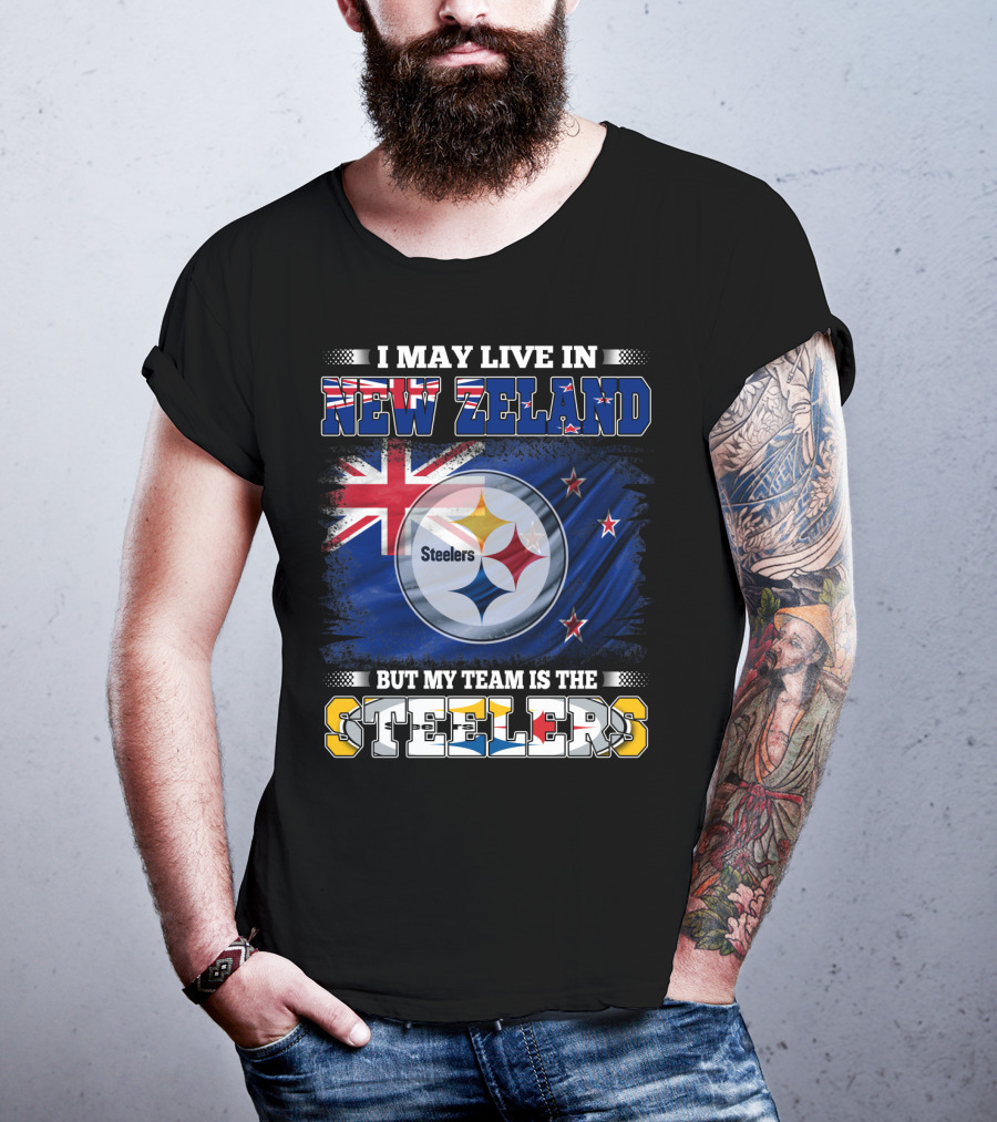 New Zeland Pride With Steelers Loyalty And Flags T-Shirt
