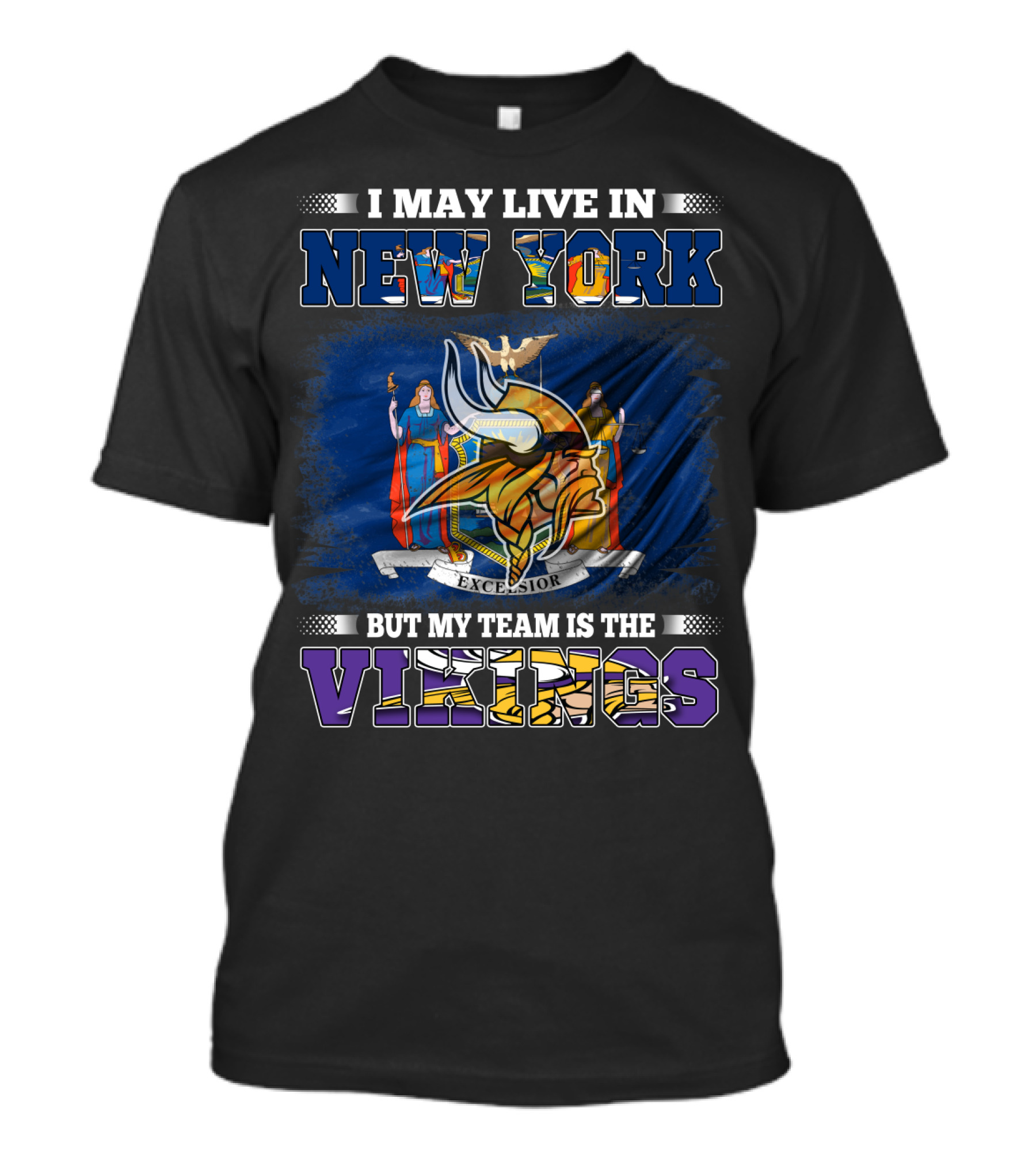 New York State Pride Minnesota Vikings Team Allegiance T-Shirt