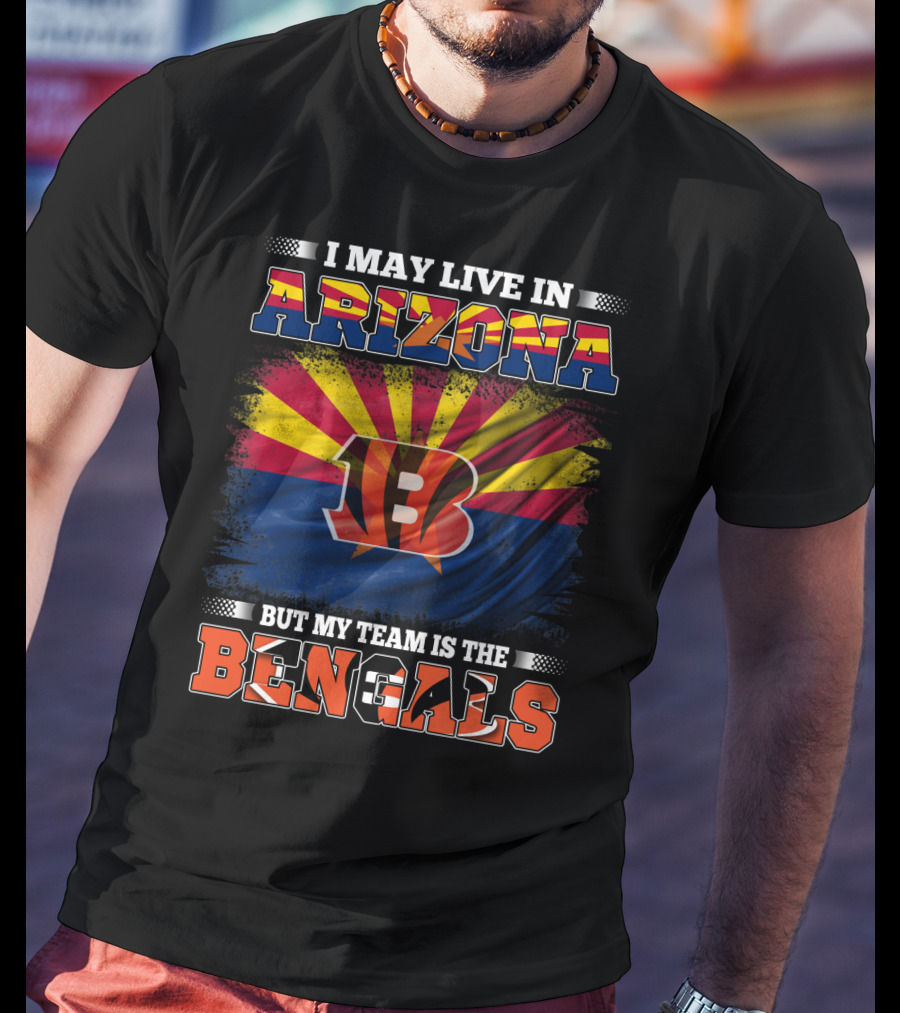 Arizona State Pride With Bengals Team Loyalty Banner T-Shirt