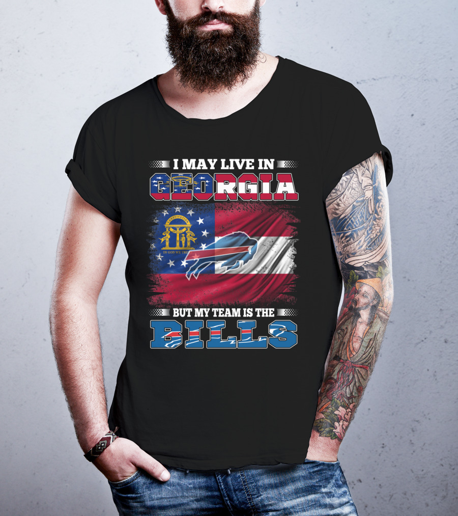 Georgia Resident Proudly Supports The Buffalo Bills Team T-Shirt