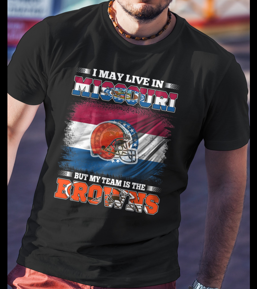 Missouri Fan With Allegiance To The Browns Football Team T-Shirt