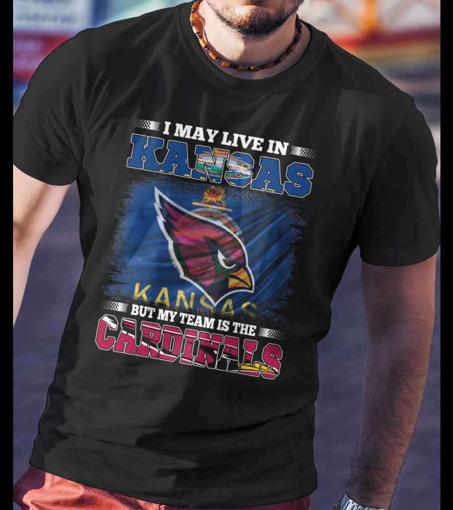 Kansas Pride With Cardinals Team Loyalty T-Shirt