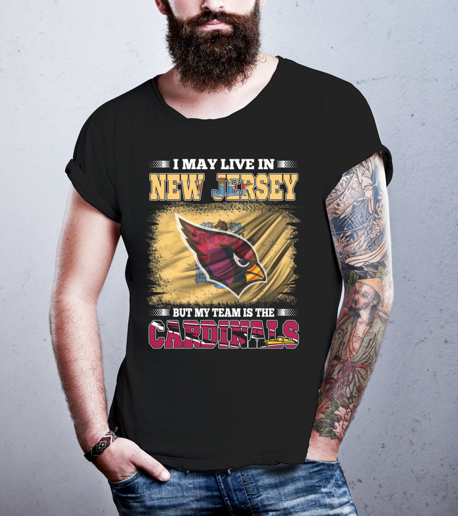 New Jersey Fan Loyalty To Cardinals Team Emblem T-Shirt