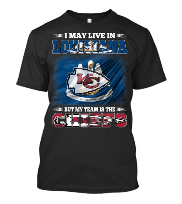 Louisiana Pride With Chiefs Allegiance Flag T-Shirt