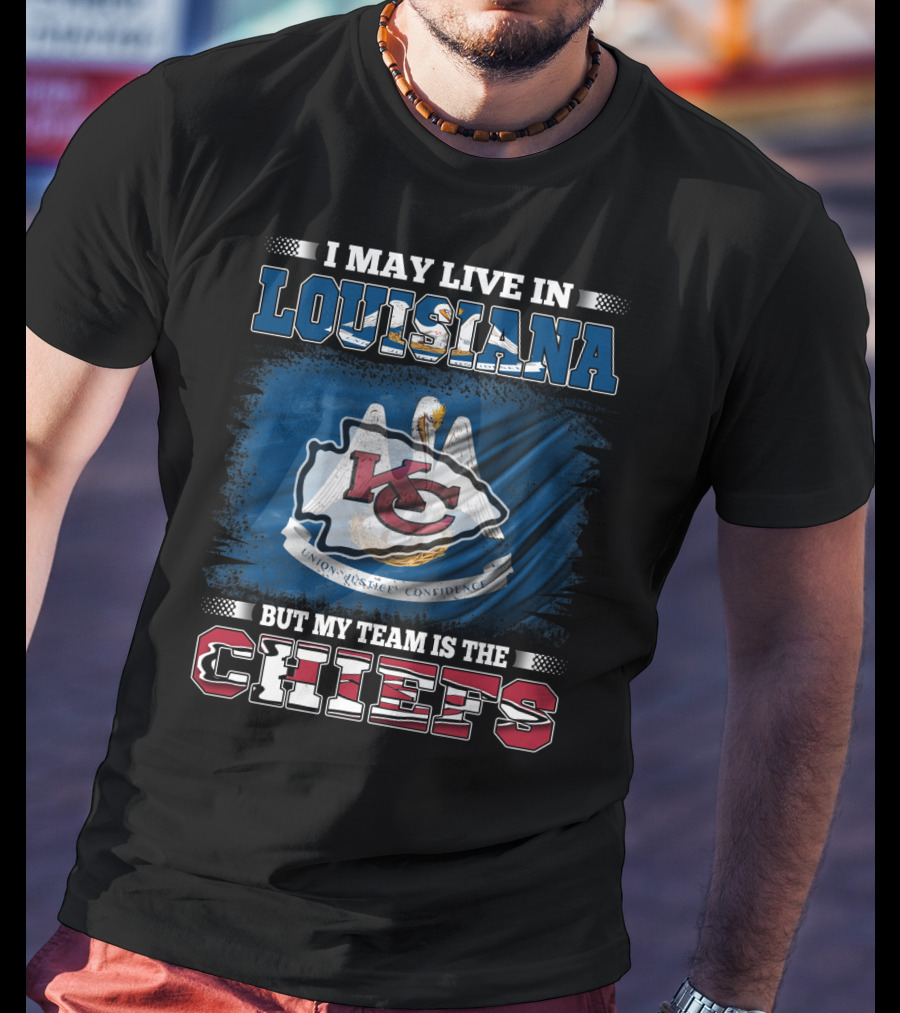Louisiana Pride With Chiefs Allegiance Flag T-Shirt