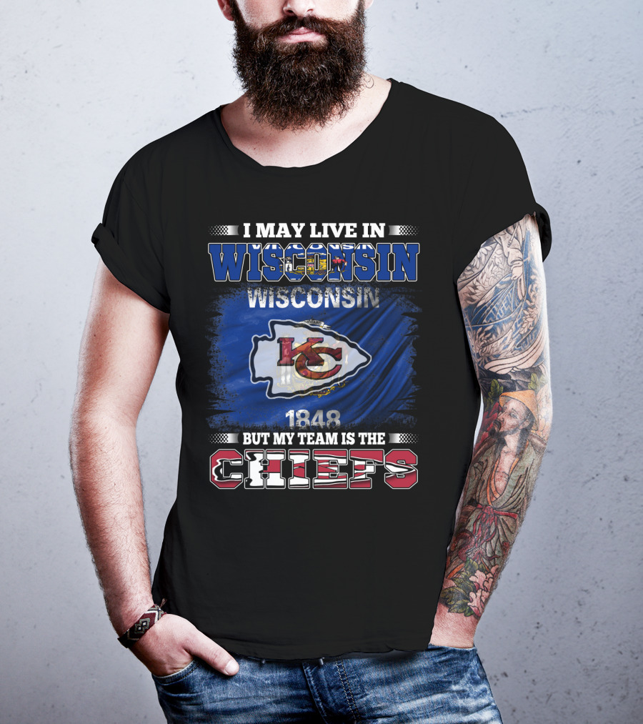 Wisconsin Resident KC Chiefs Fan 1848 T-Shirt