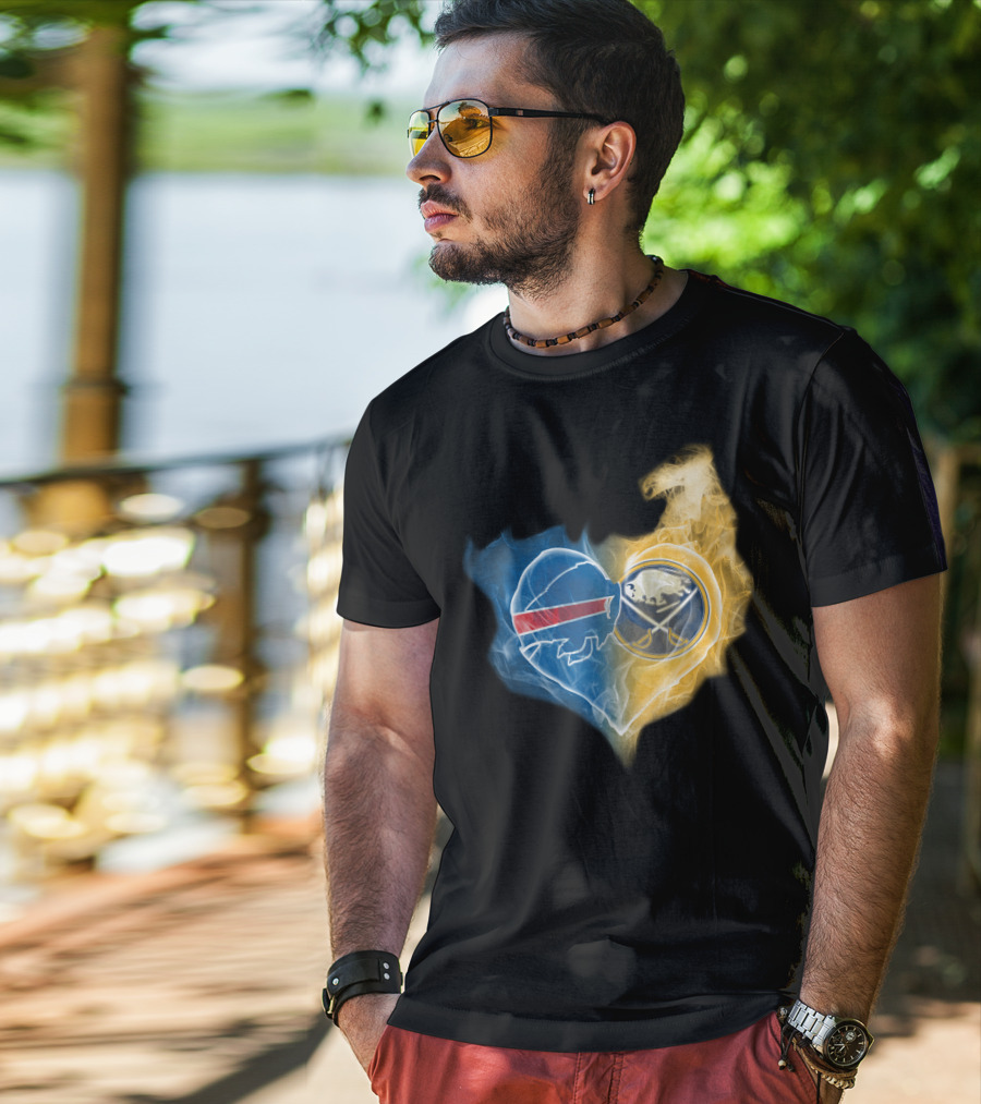 Buffalo Bills Sabres Heart T-Shirt