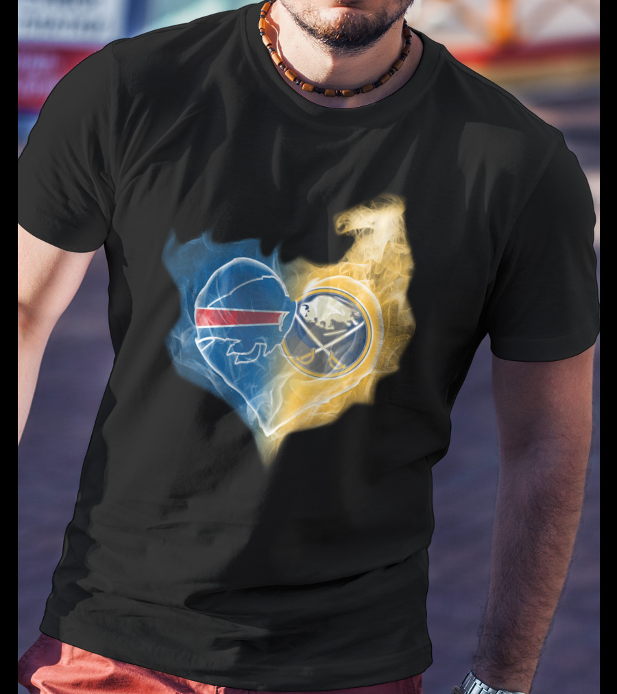 Buffalo Bills Sabres Heart T-Shirt