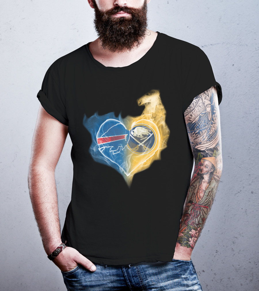 Buffalo Bills Sabres Heart T-Shirt