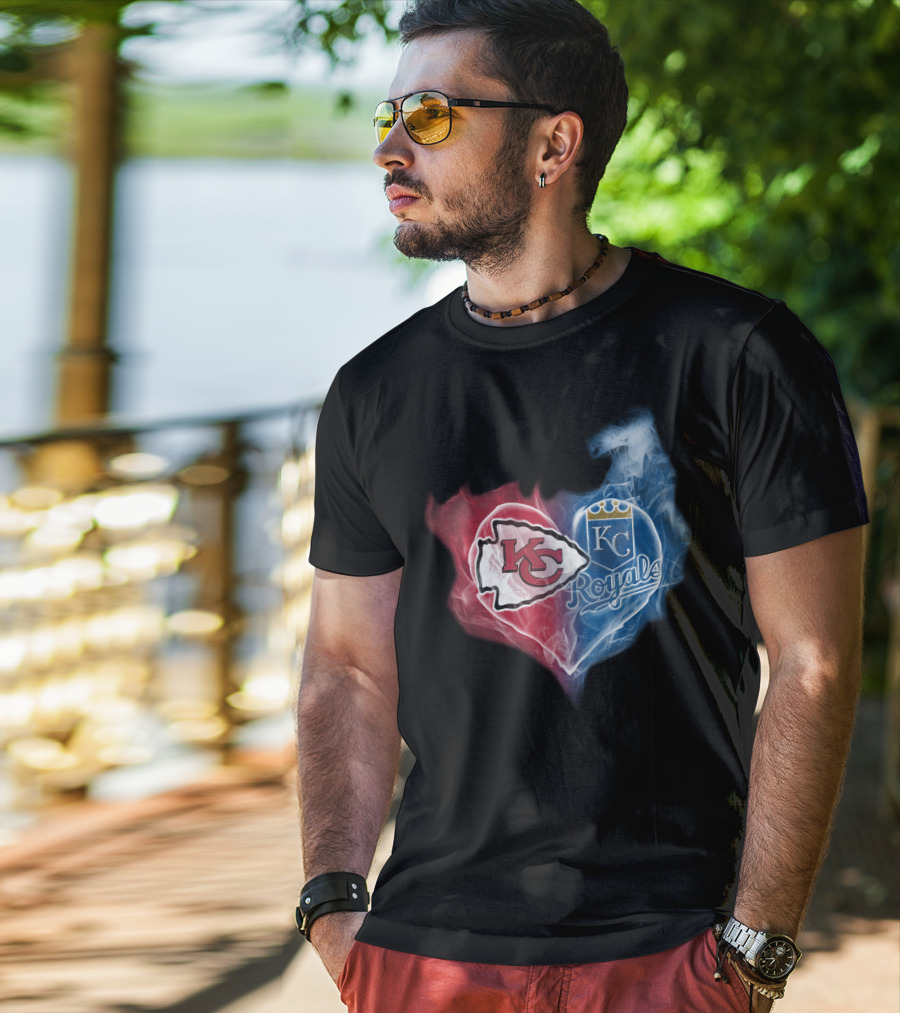 Kansas City Chiefs Royals Heart T-Shirt