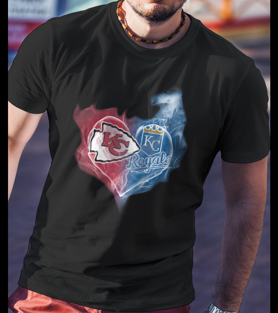 Kansas City Chiefs Royals Heart T-Shirt