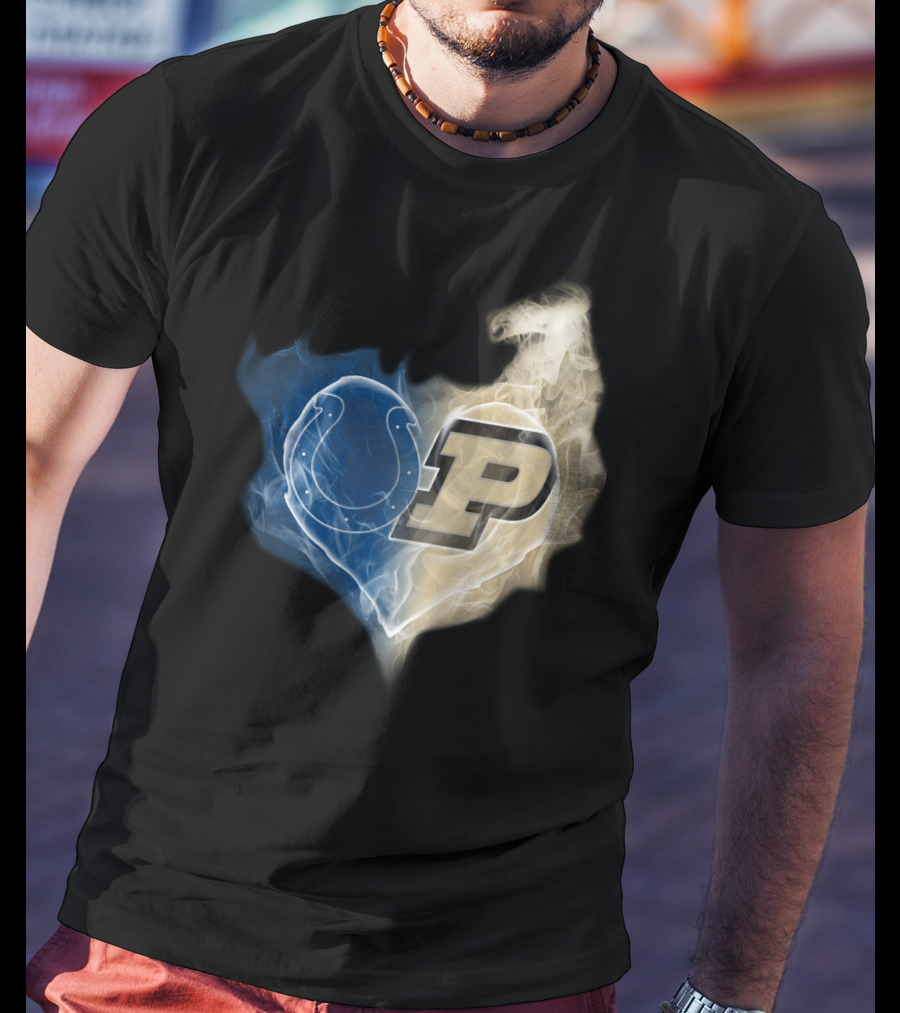 Colts Purdue Boilermakers Heart T-Shirt